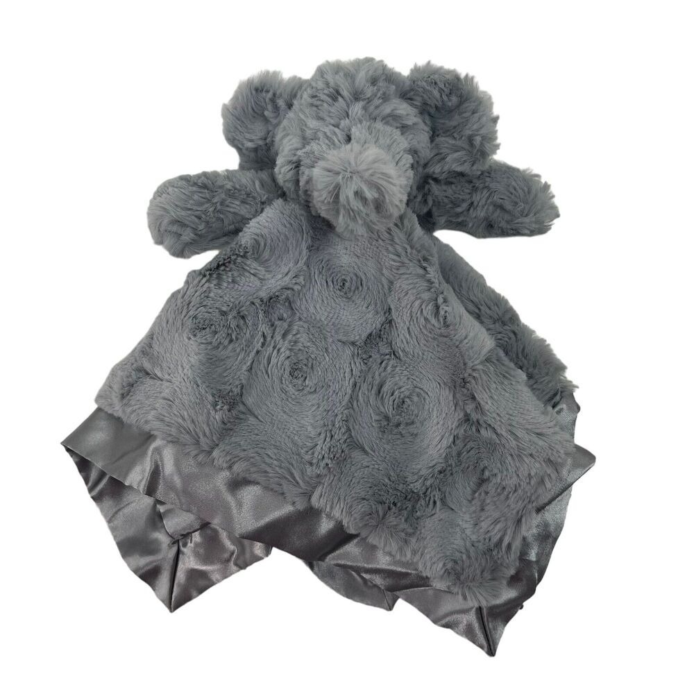 Cloud Island Gray Elephant Lovey Security Blanket Target Satin Trim Plush Soft